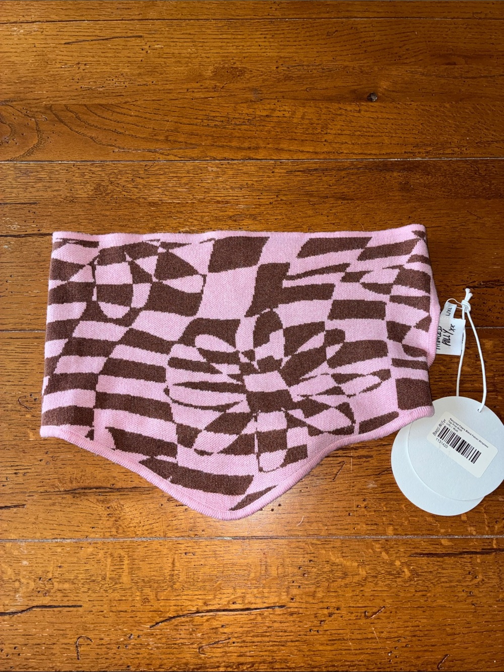 NWT Pink and Brown Patterned Women’s Tube top